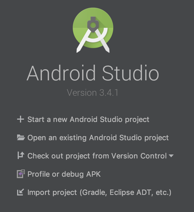 starting intent android studio