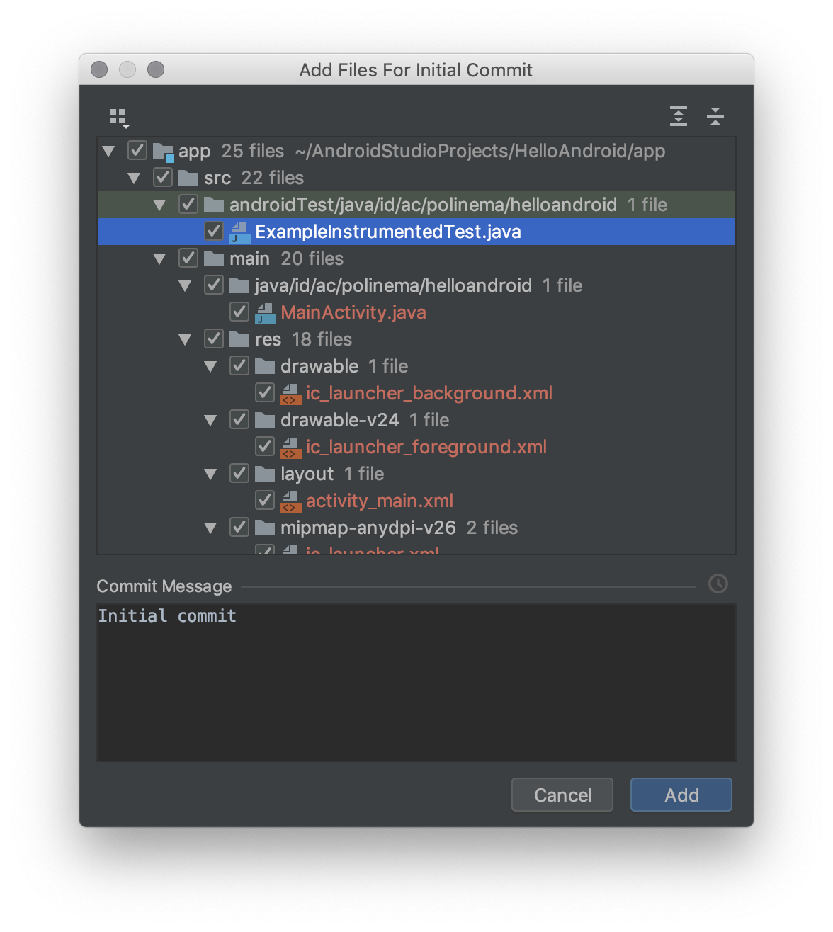 commit to github android studio