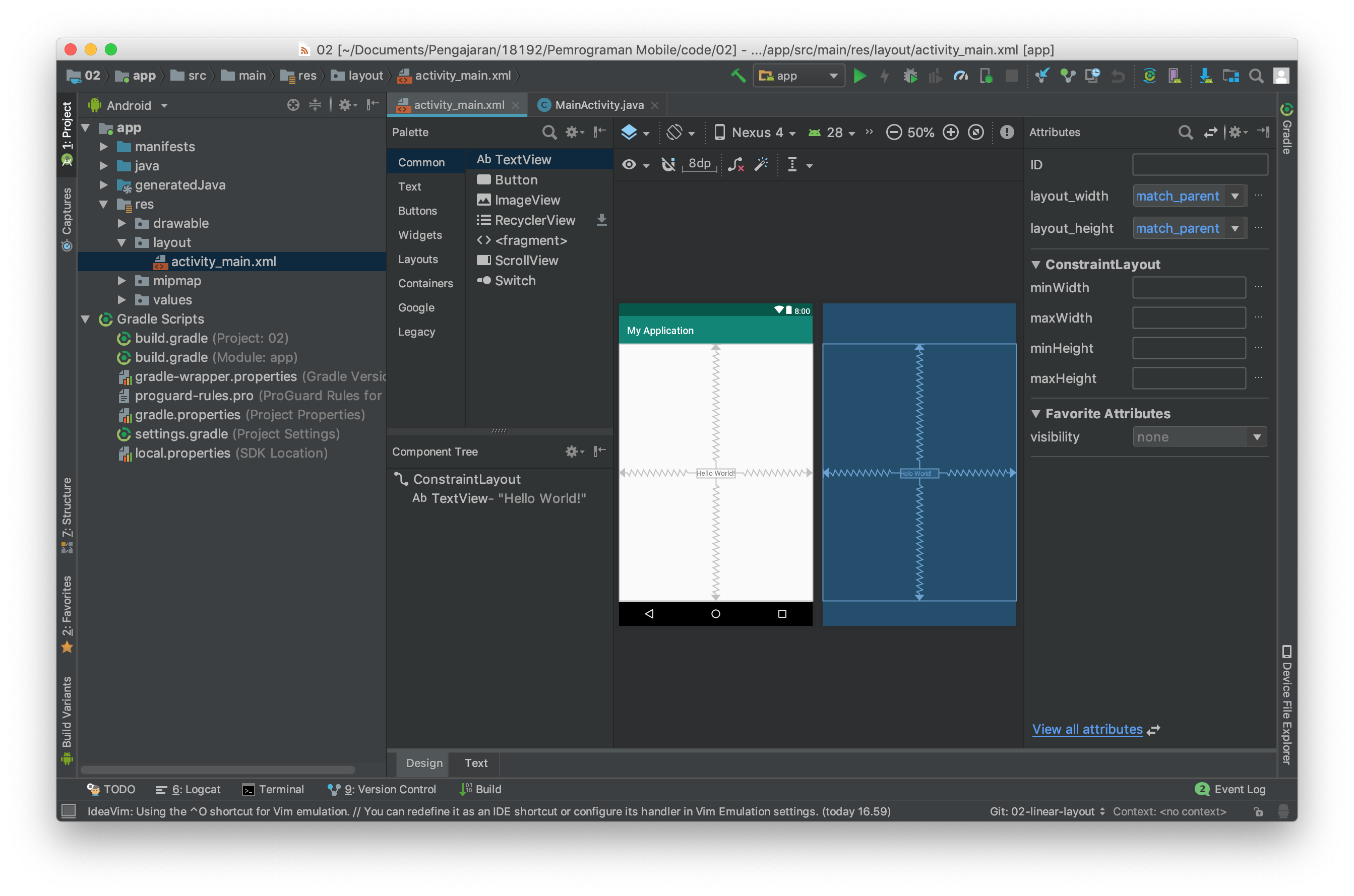 CONSTRAINTLAYOUT В Android Studio. Constraint Layout описание. Android Linear Layout. Linear Layout XML Android.