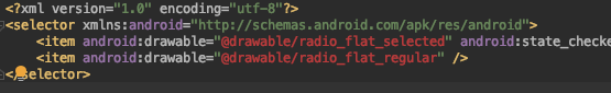 radio_flat_text_selector xml